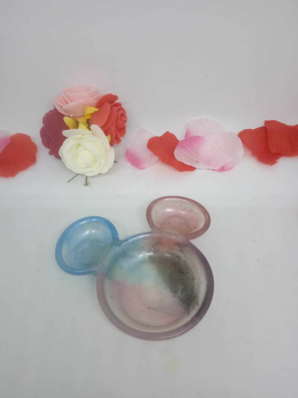 bougeoir mickey bleu et rose