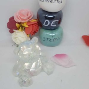 ourson transparent paillette